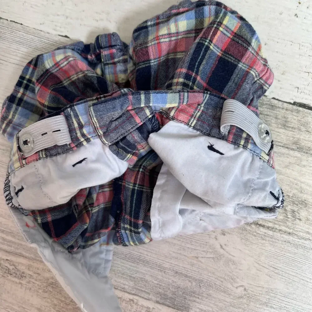 Janie and Jack Shorts Boys 3 Madras Plaid Cotton Preppy Summer Beach